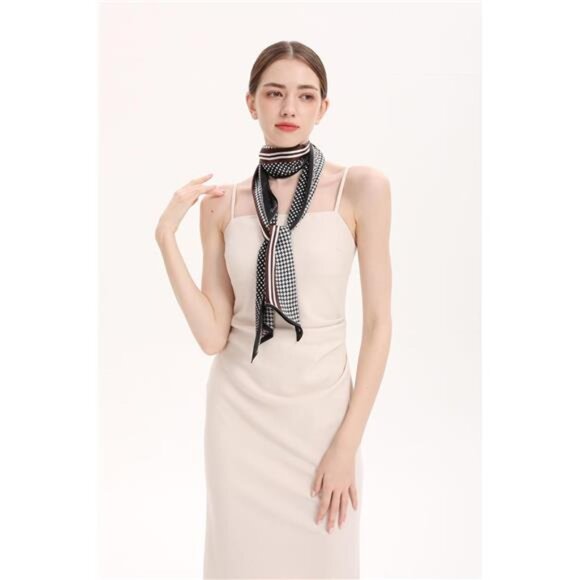 Accessories - 100% Mulberry Silk Scarf for Women 59”*6.3” Long Headscarf Neck Scarf